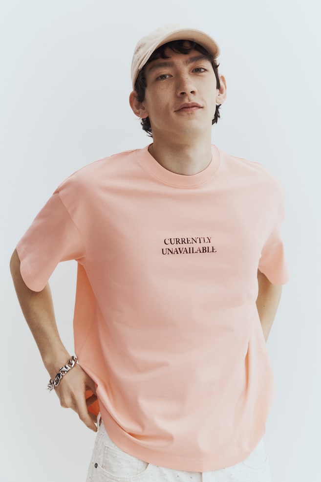 

Футболка свободного кроя с принтом H&M, мультиколор