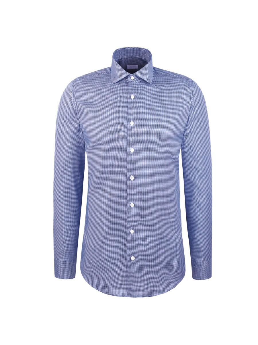 

Рубашка делового кроя Slim Fit SEIDENSTICKER Schwarze Rose, темно-синий