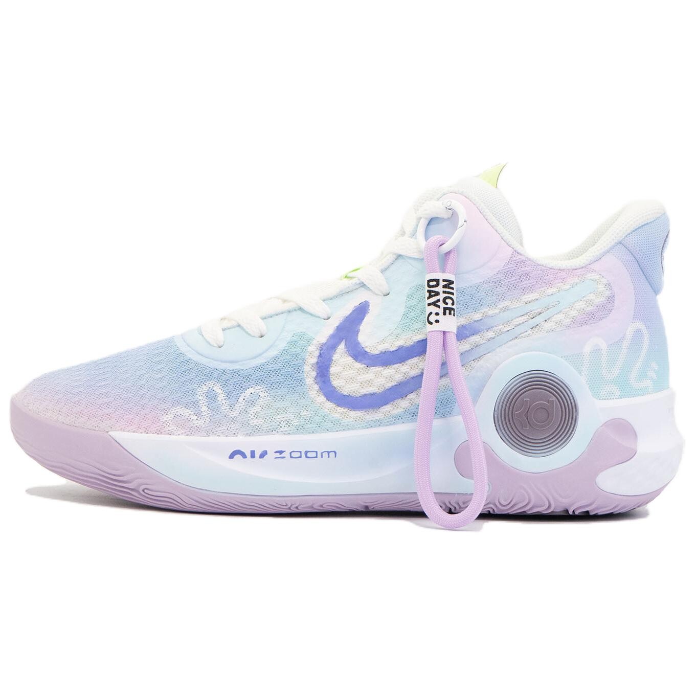 

Кроссовки Nike KD Trey 5 IX Vintage Basketball Shoes Unisex Mid-top Blue/purple/pink, светло-фиолетовый