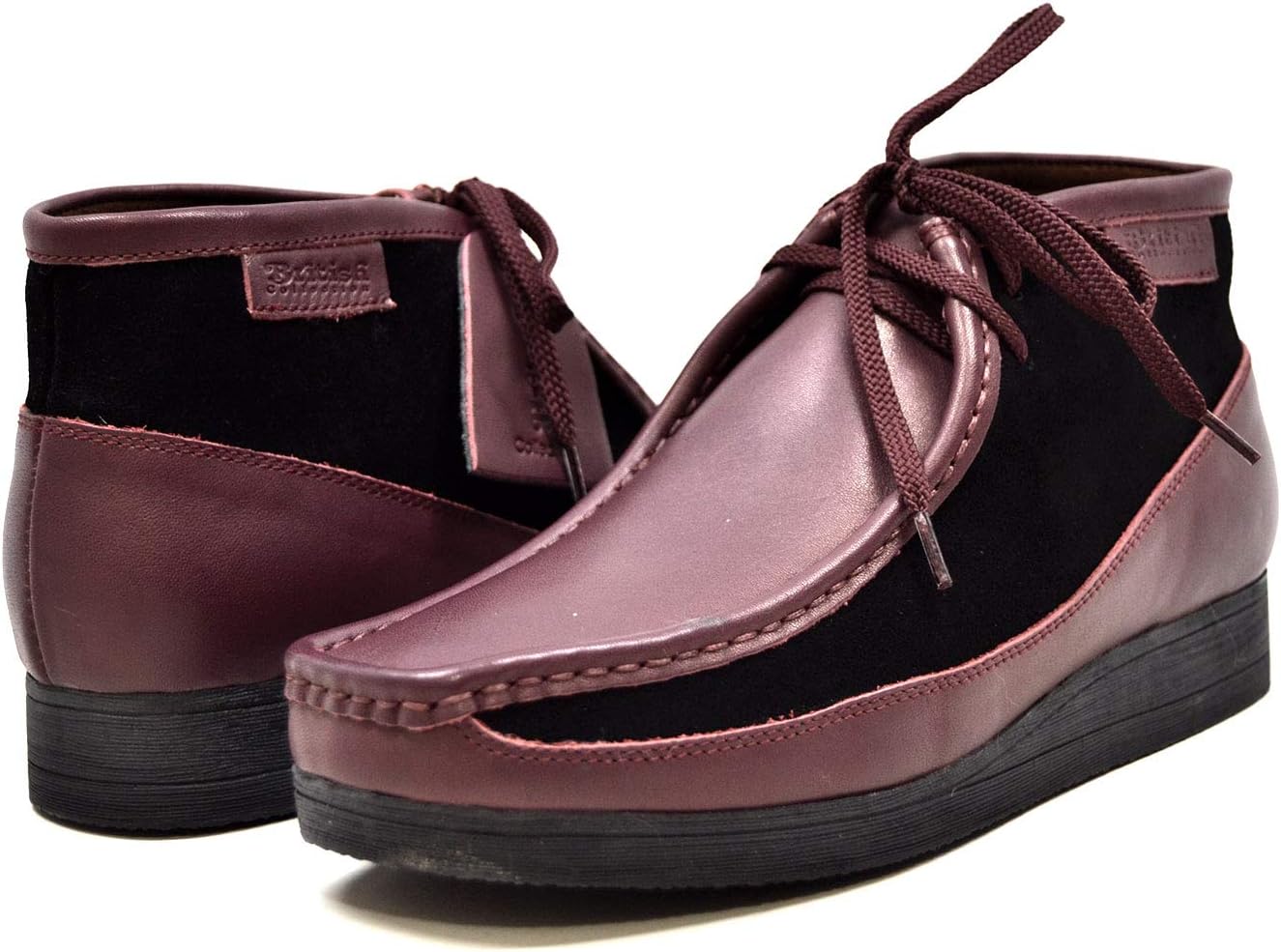 

Мужские кожаные и замшевые ботинки на шнуровке 12 British Collection, черный