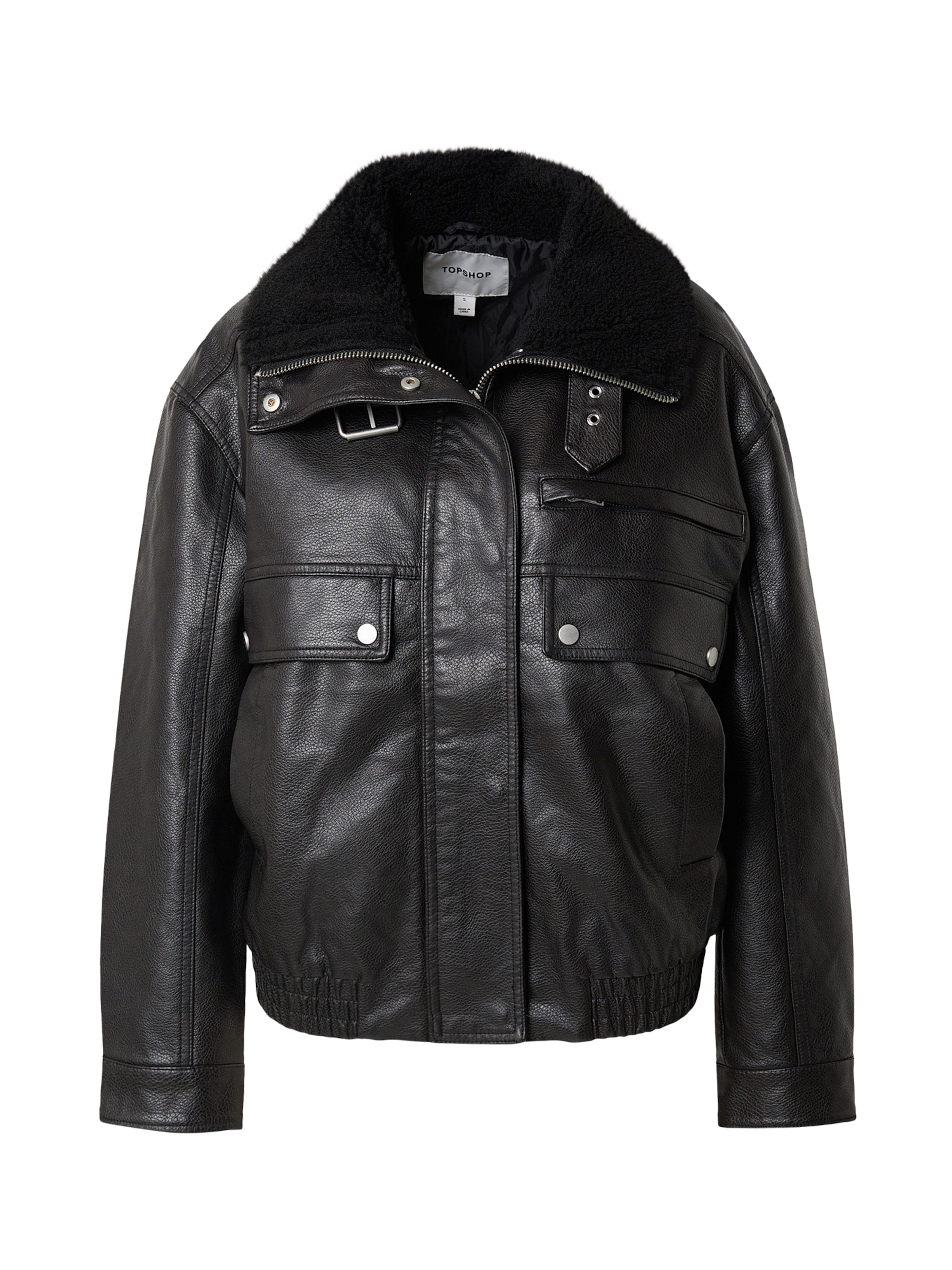 

TOPSHOP Межсезонная куртка 'OLIVIA' в черном цвете