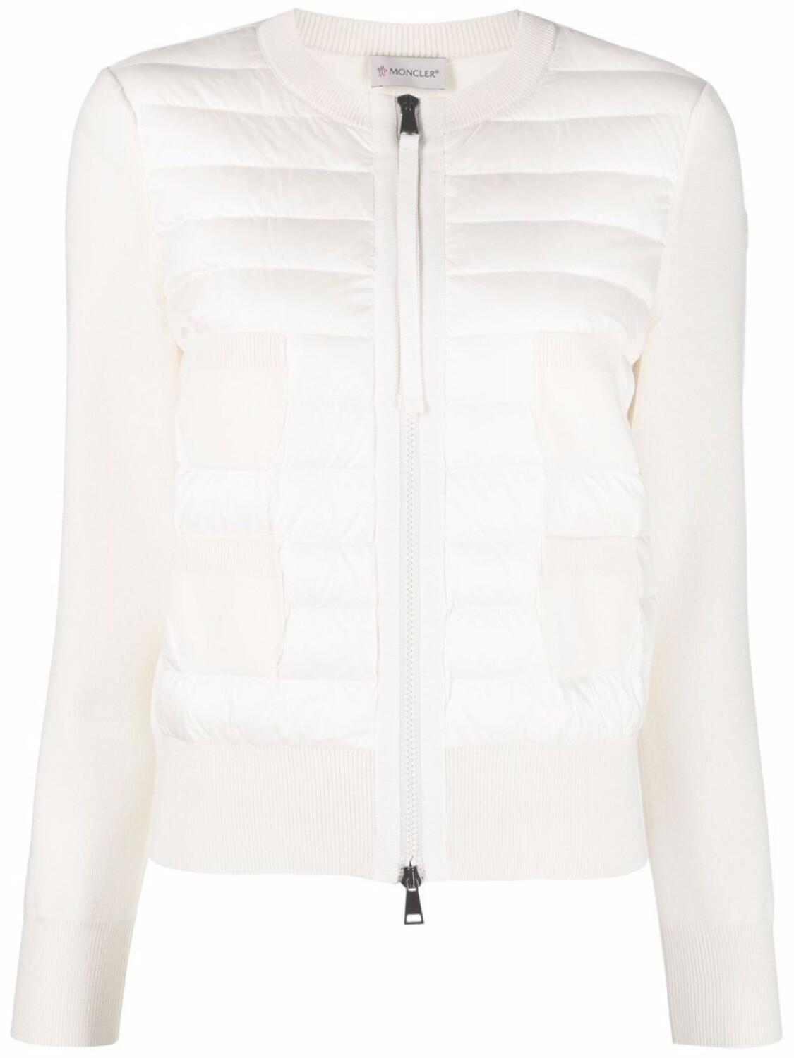 

Стеганый кардиган на молнии Moncler, белый