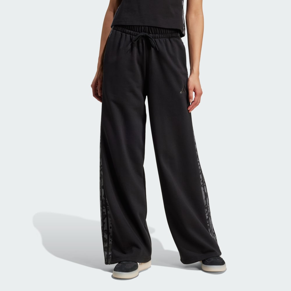 

Спортивные брюки Adidas Animal Print 3-Stripes Open Hem Pants, цвет Black/Multicolor