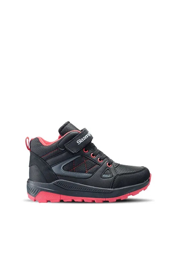 Детские ботинки для девочек на шнуровке Slazenger, Black Red
