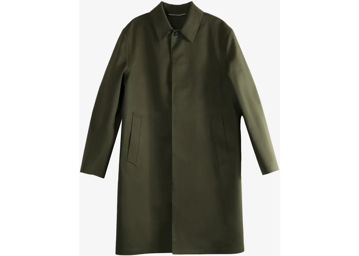 Мужской дождевик теплый водонепроницаемый Raincoat Saint Laurent, Vertfonce