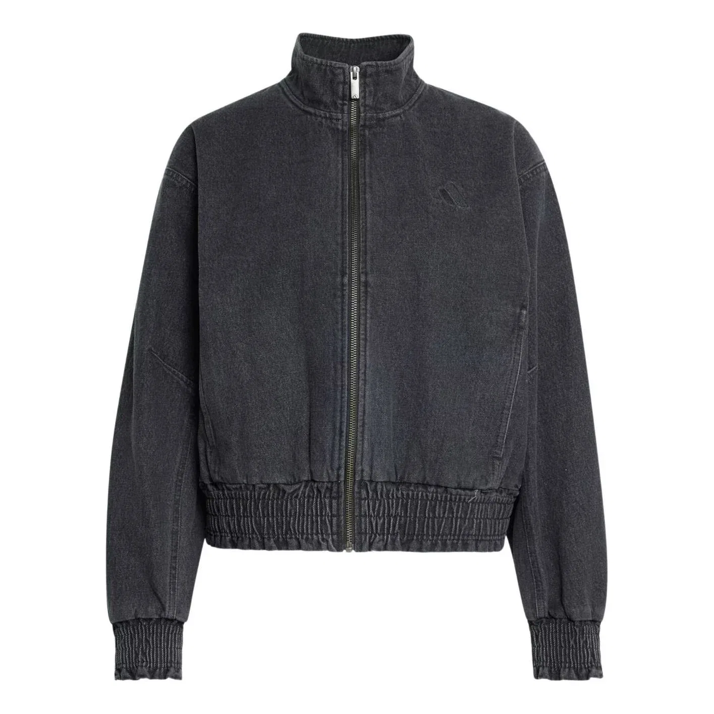 Женская куртка Stadium Washed Denim Loose Fit Jacket Asia Sizing 'Black' adidas, черный