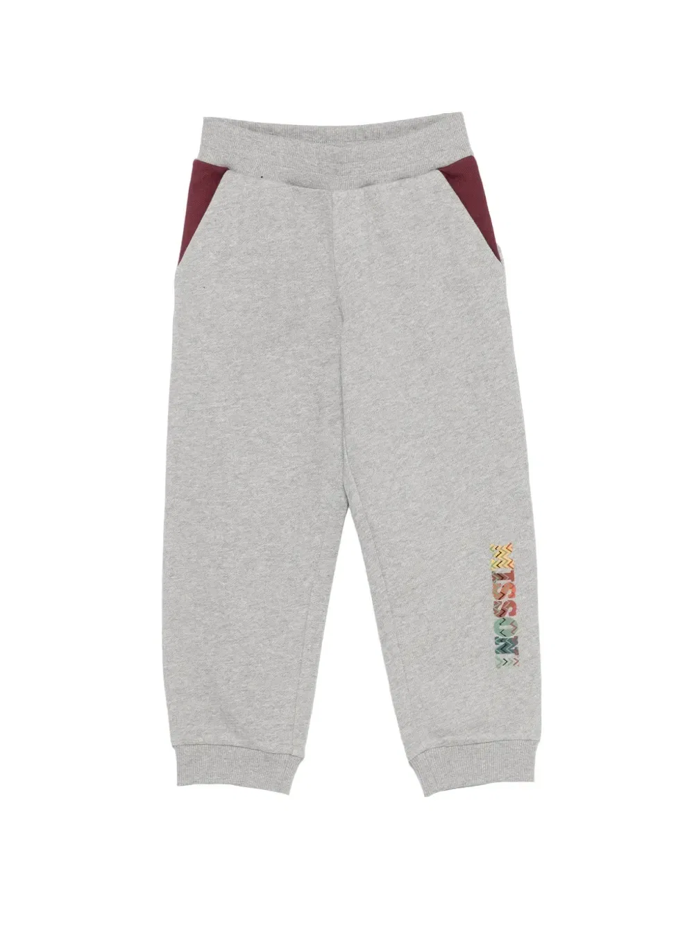 Спортивные штаны с логотипом Missoni Kids, серый