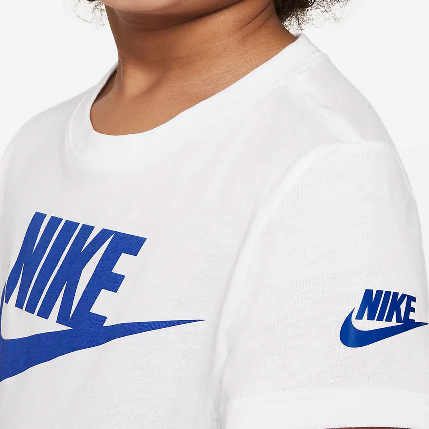 Детский комплект спортивной одежды с принтом Nike Casual Sportswear, White/Blue — фото 4