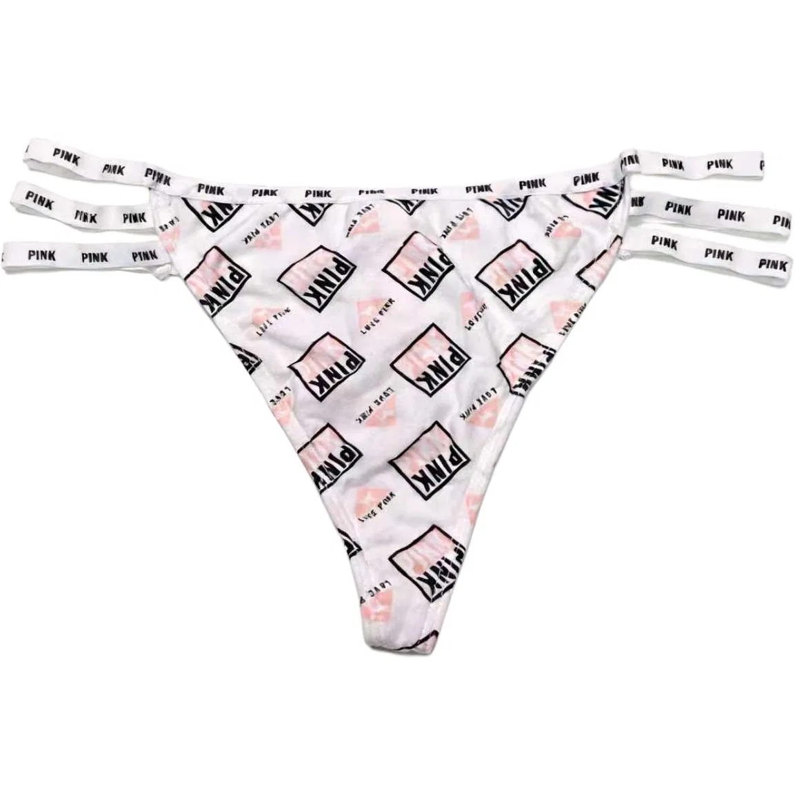 Женские стринги хлопковые Victoria's Secret, White