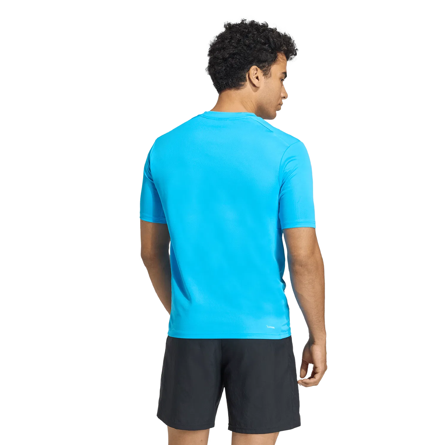 Мужская спортивная футболка с коротким рукавом Adidas, цвет Turquoise — фото 3