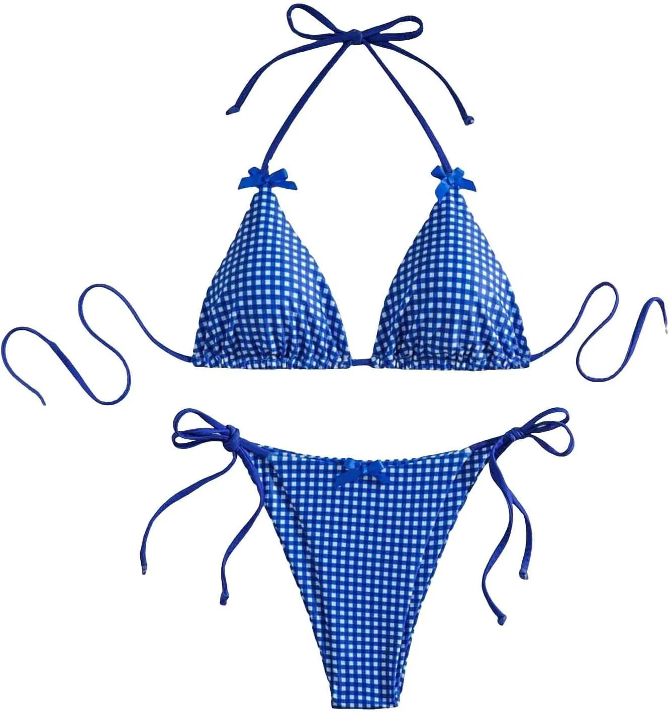 Женский бикини-комплект с принтом Quick Drying, Blue