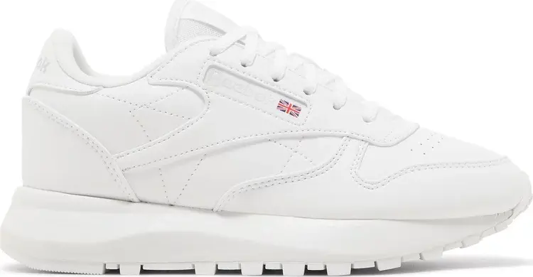 

Кроссовки wmns classic leather sp 'white grey' Reebok, белый