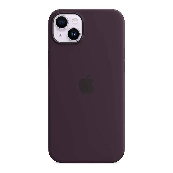 

Чехол силиконовый Apple iPhone 14 Plus с MagSafe, elderberry, Фиолетовый, Чехол силиконовый Apple iPhone 14 Plus с MagSafe, elderberry