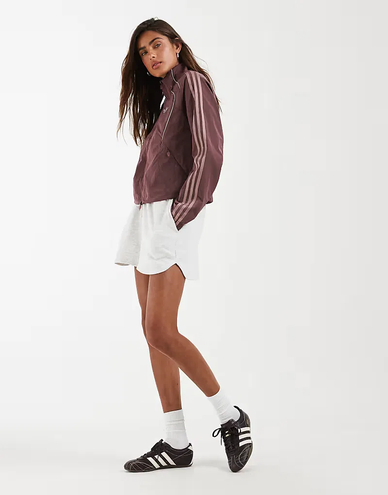 Топ-трек Teamgeist Adidas Originals, бордовый/серебристый — фото 2