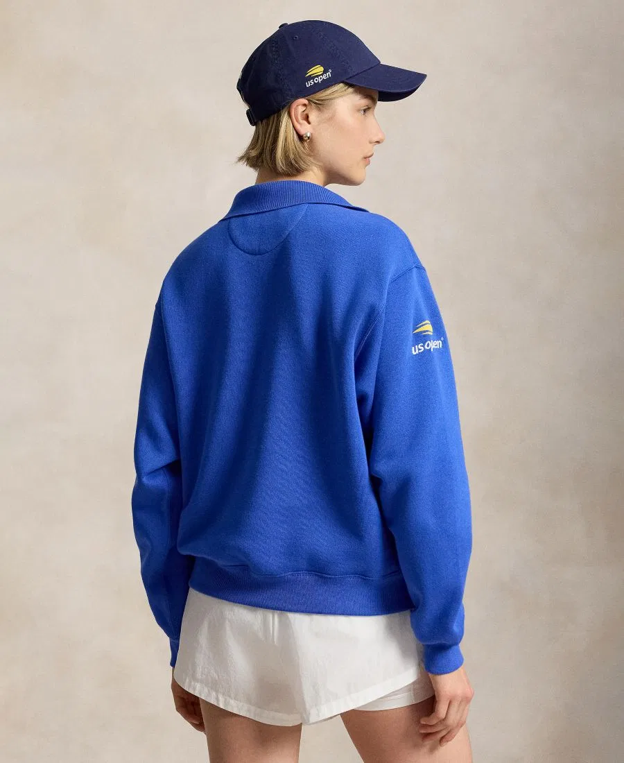 Женская футболка-поло с длинным рукавом US Open Polo Ralph Lauren, New Iris Blue — фото 4