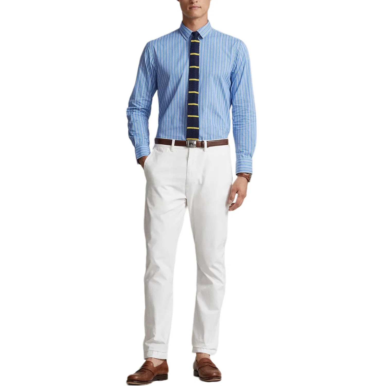 Мужская рубашка с длинным рукавом Polo Ralph Lauren, Blue — фото 3
