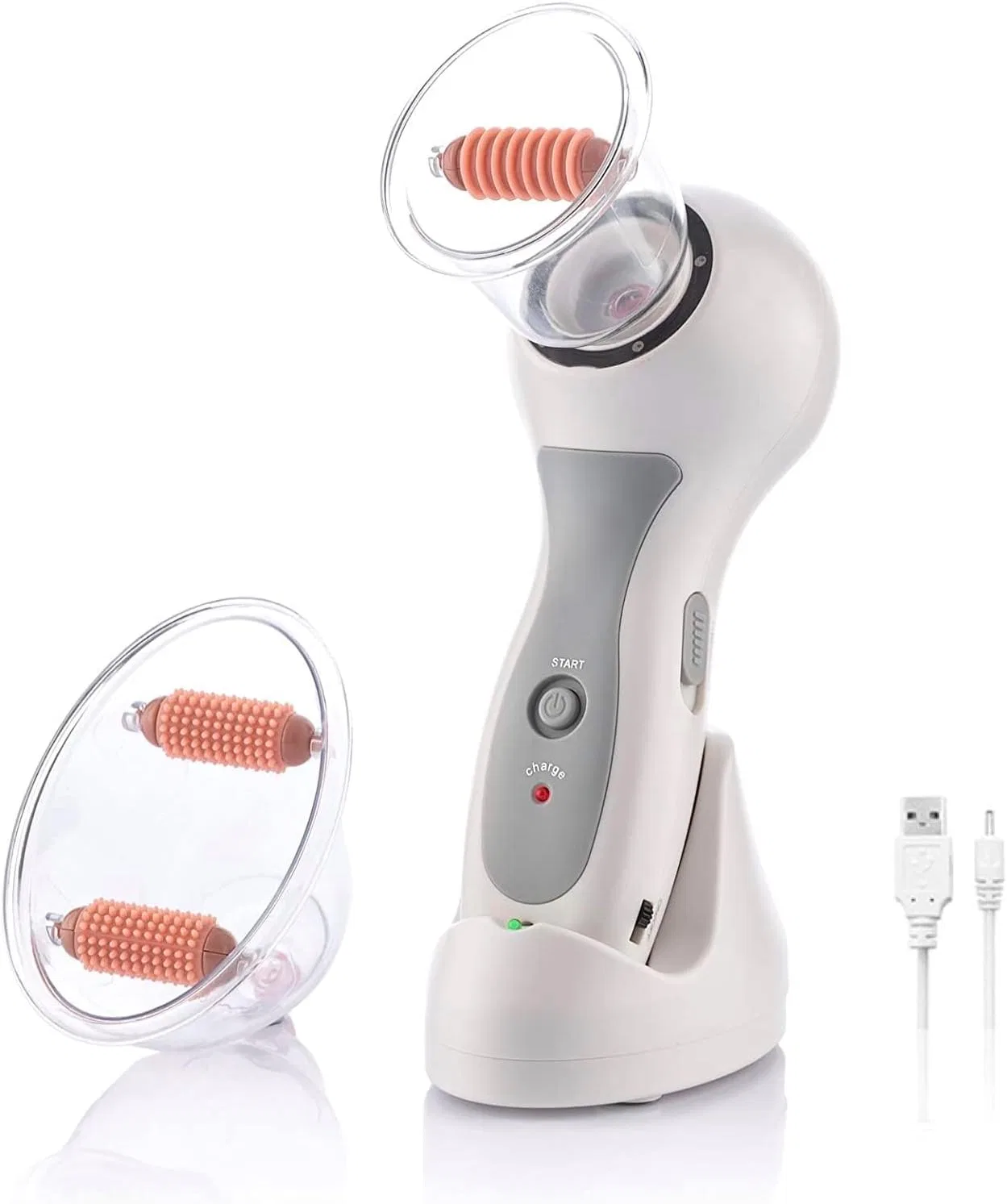 Антицеллюлитный вакуумный массажер Slimming and Tightening, LIH, USB, Белый
