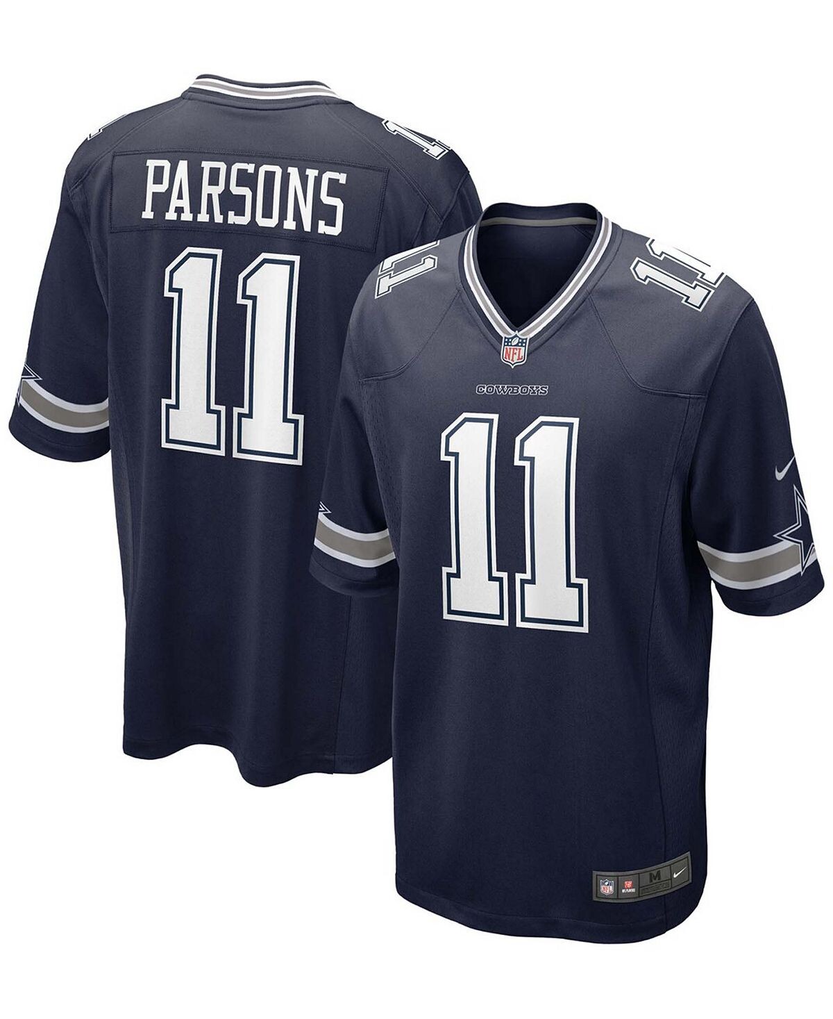 

Мужская майка micah parsons dallas cowboys 2021 draft first round game jersey Nike, синий