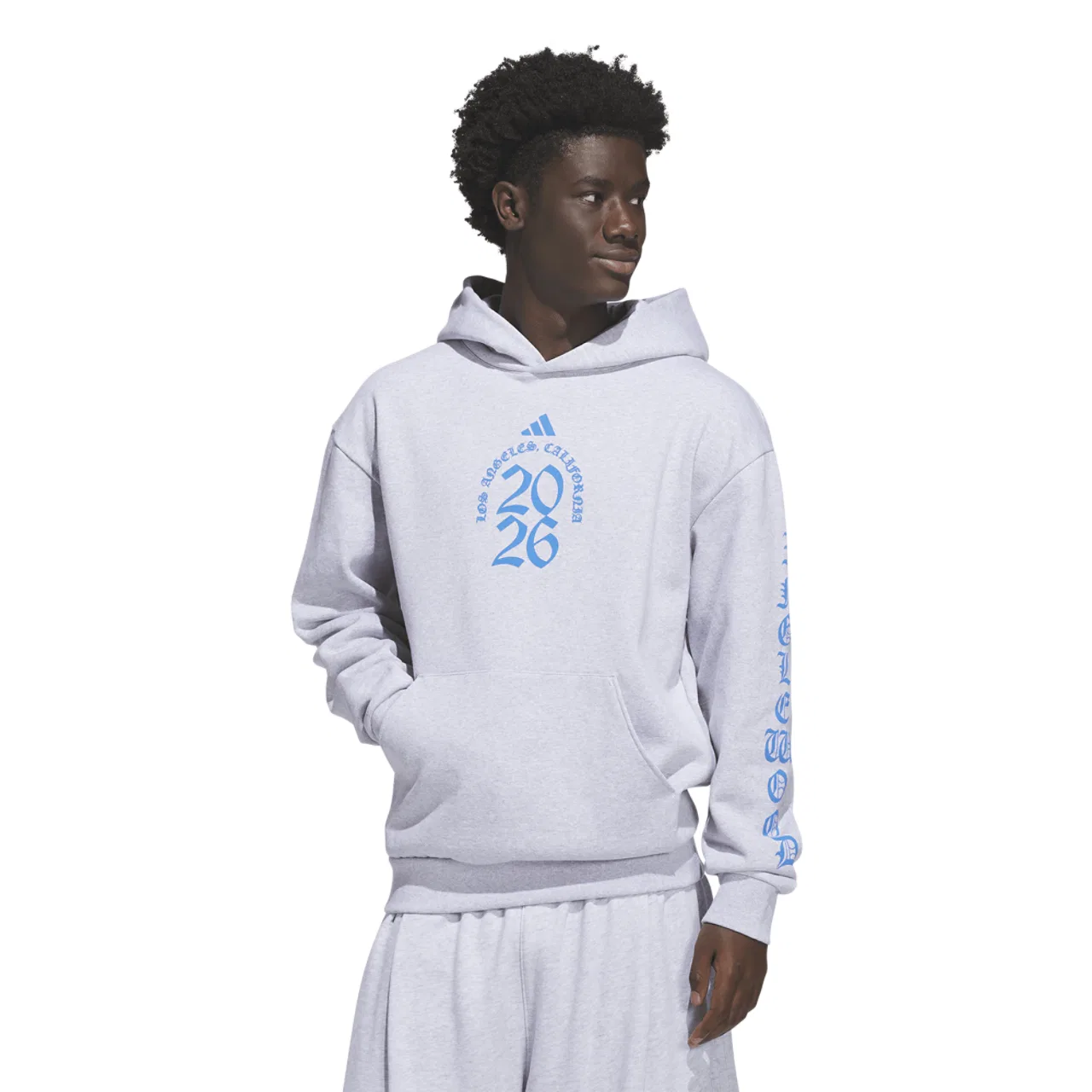 Толстовка для мужчин No Rim is Safe Adidas, цвет Grey/Adi Blue