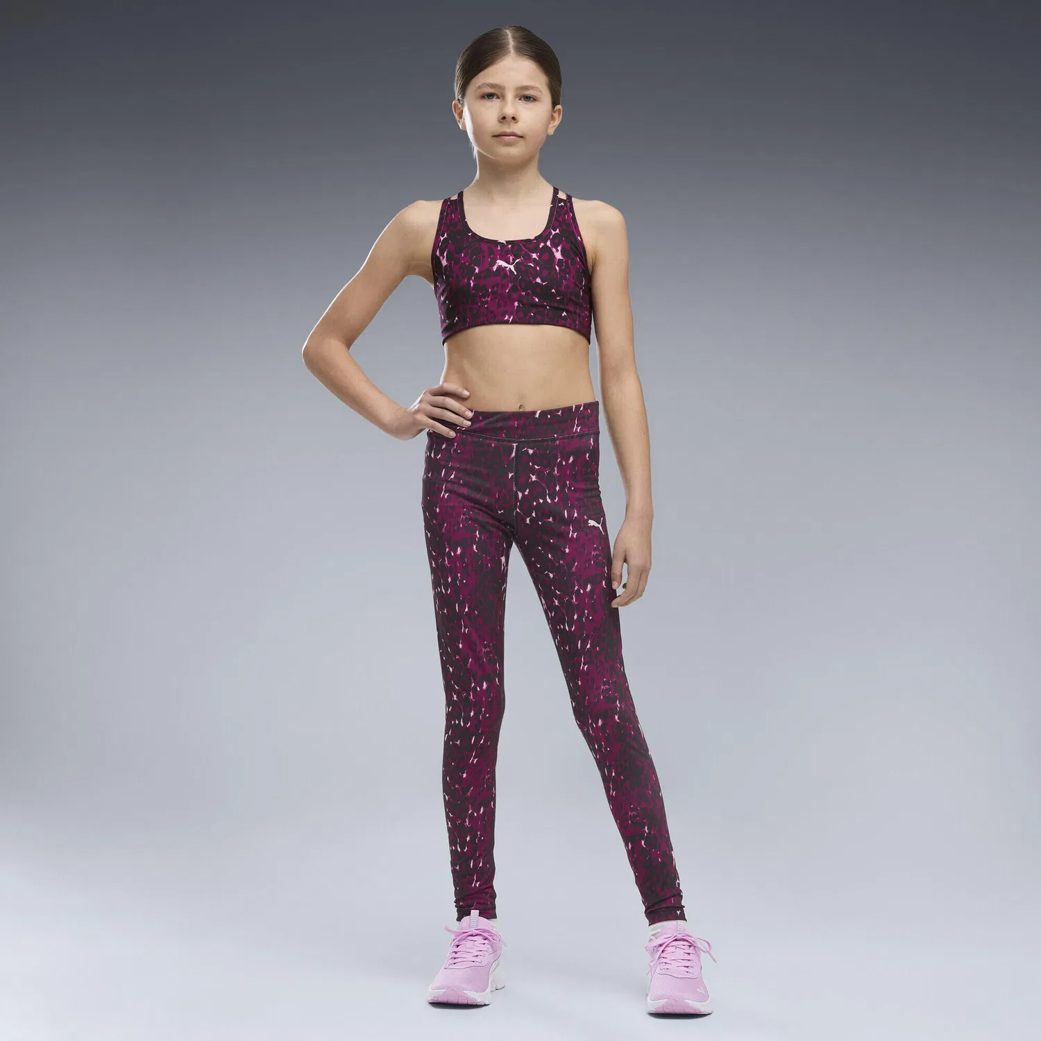 Детские леггинсы с принтом Train All Day Essentials Puma, Fuchsienrosa — фото 2