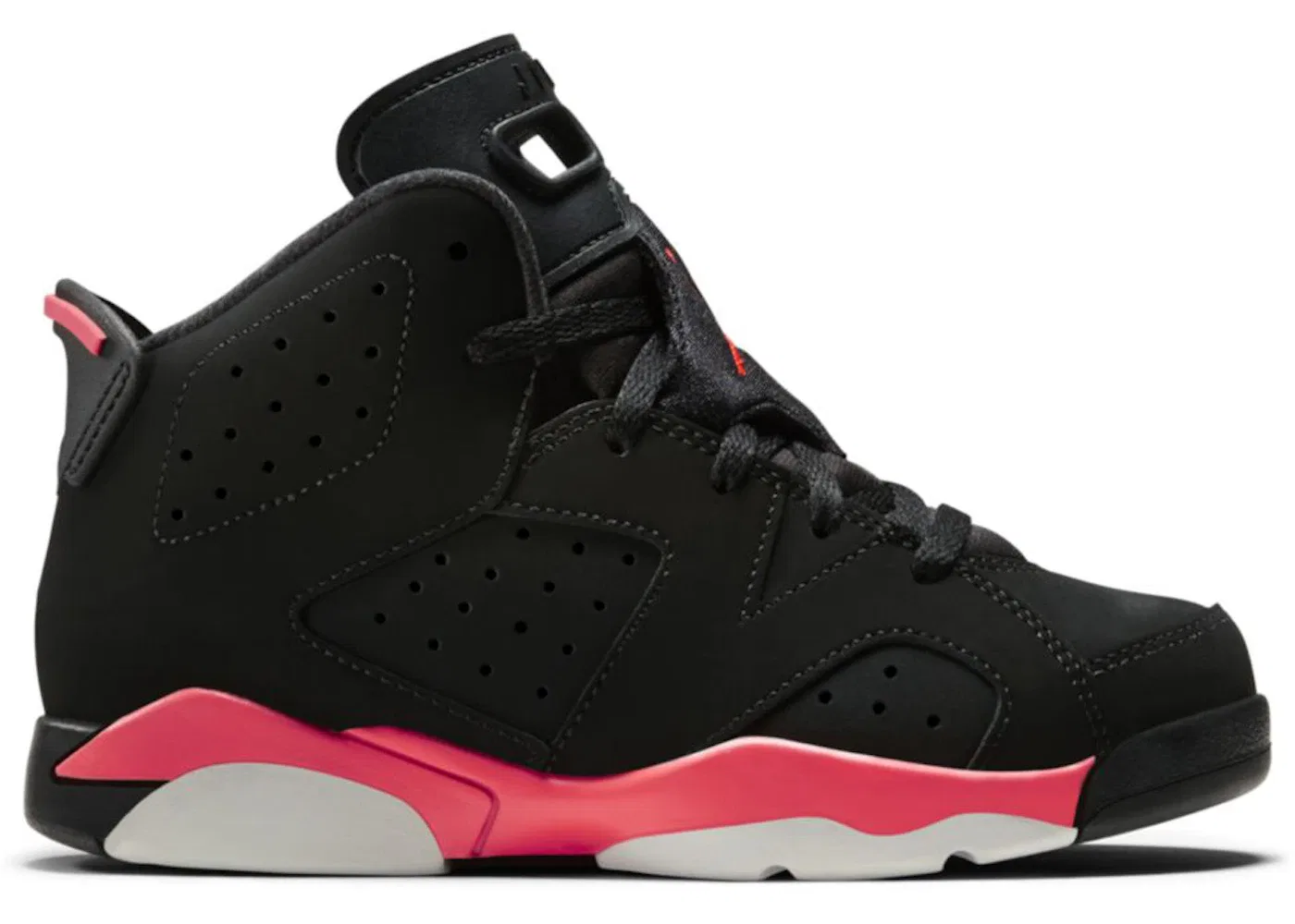 Детские кроссовки Lifestyle Jordan 6 Retro Infrared (2014) (PS) Jordan, Black/Infrared 23-Black
