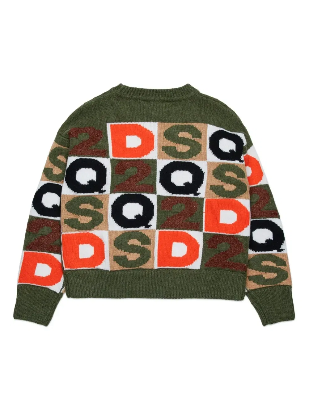 Трикотажный джемпер D2 Dsquared2 Kids, зеленый — фото 2