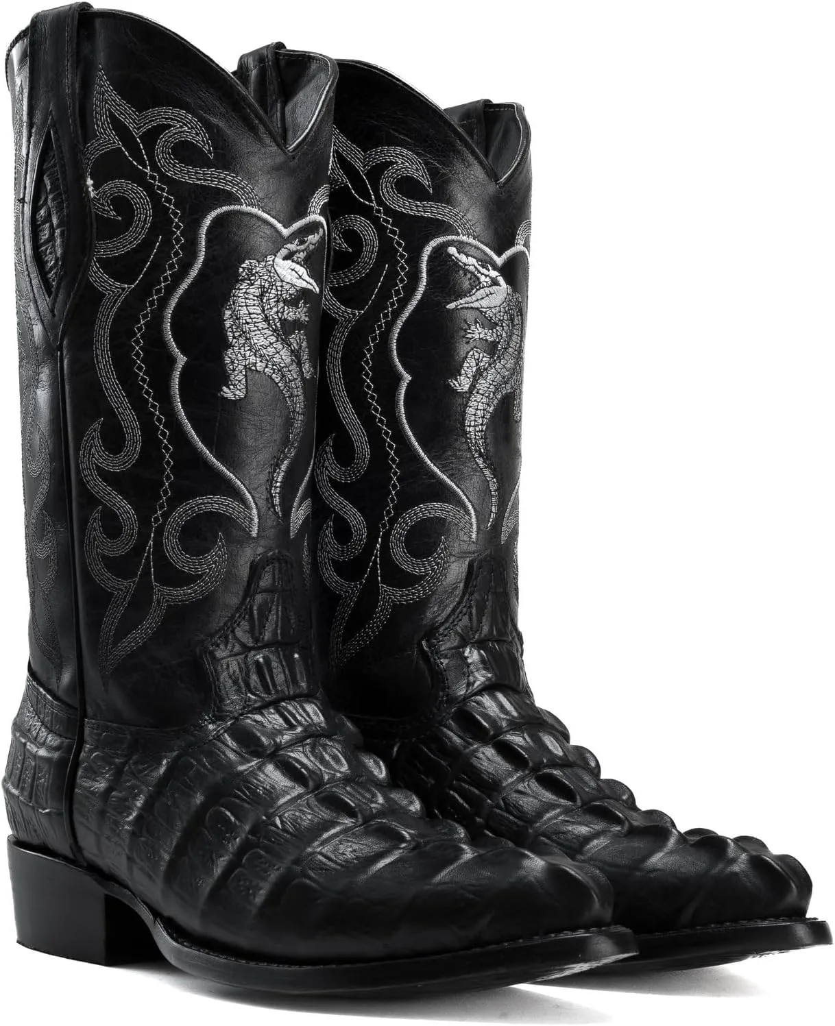Мужские вестерн-сапоги Joe Boots 904 Classic с экзотическим принтом каймана, натуральная кожа, носок J, кожа подошва Joe Exclusive, черный