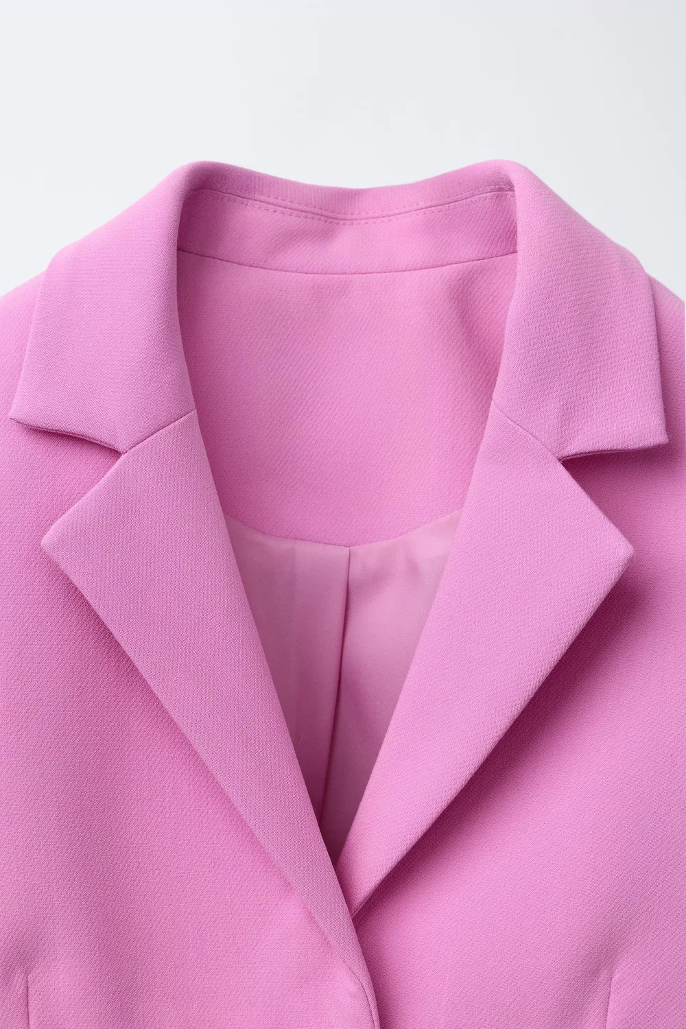 Укороченный пиджак на пуговицах ZARA, Pink — фото 3