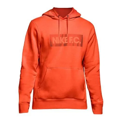 Мужской свитшот с капюшоном Nike FC Essentials, Orange