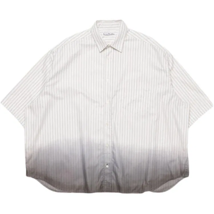 Мужская рубашка Midsummer Capsule Collection SS26 Acne Studios, White/Brown