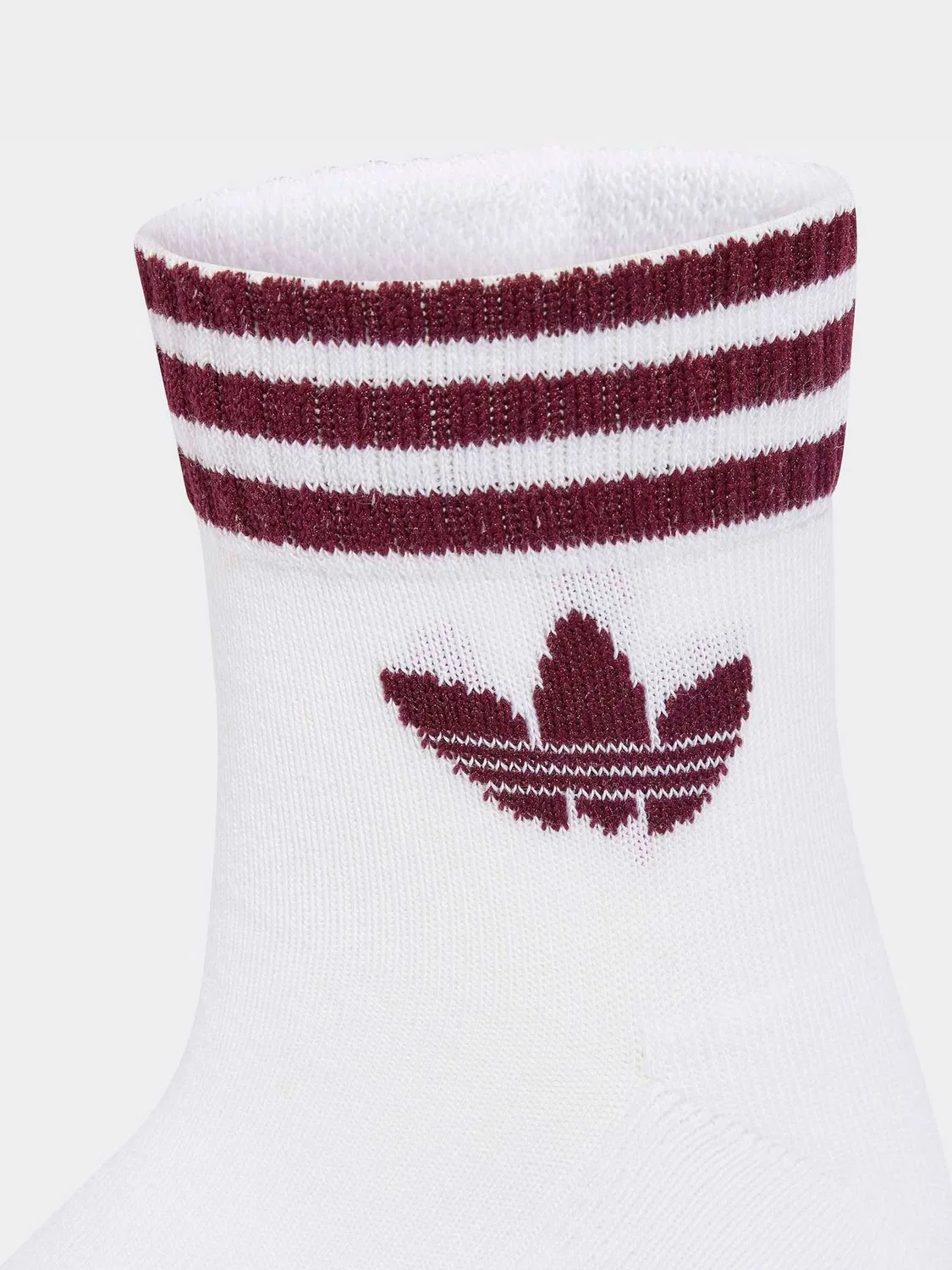 Носки спортивные adidas Originals Three Stripe Ankle, белые/розовые — фото 3