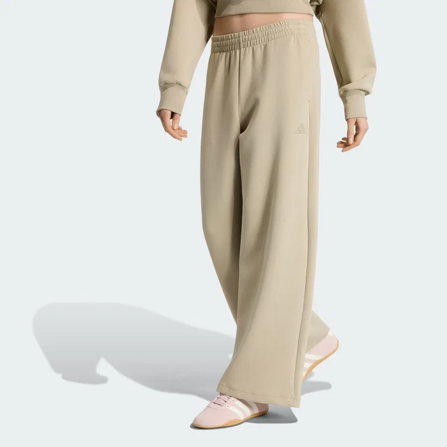 Спортивные штаны Soft Lux с прямыми штанинами adidas, Хаки