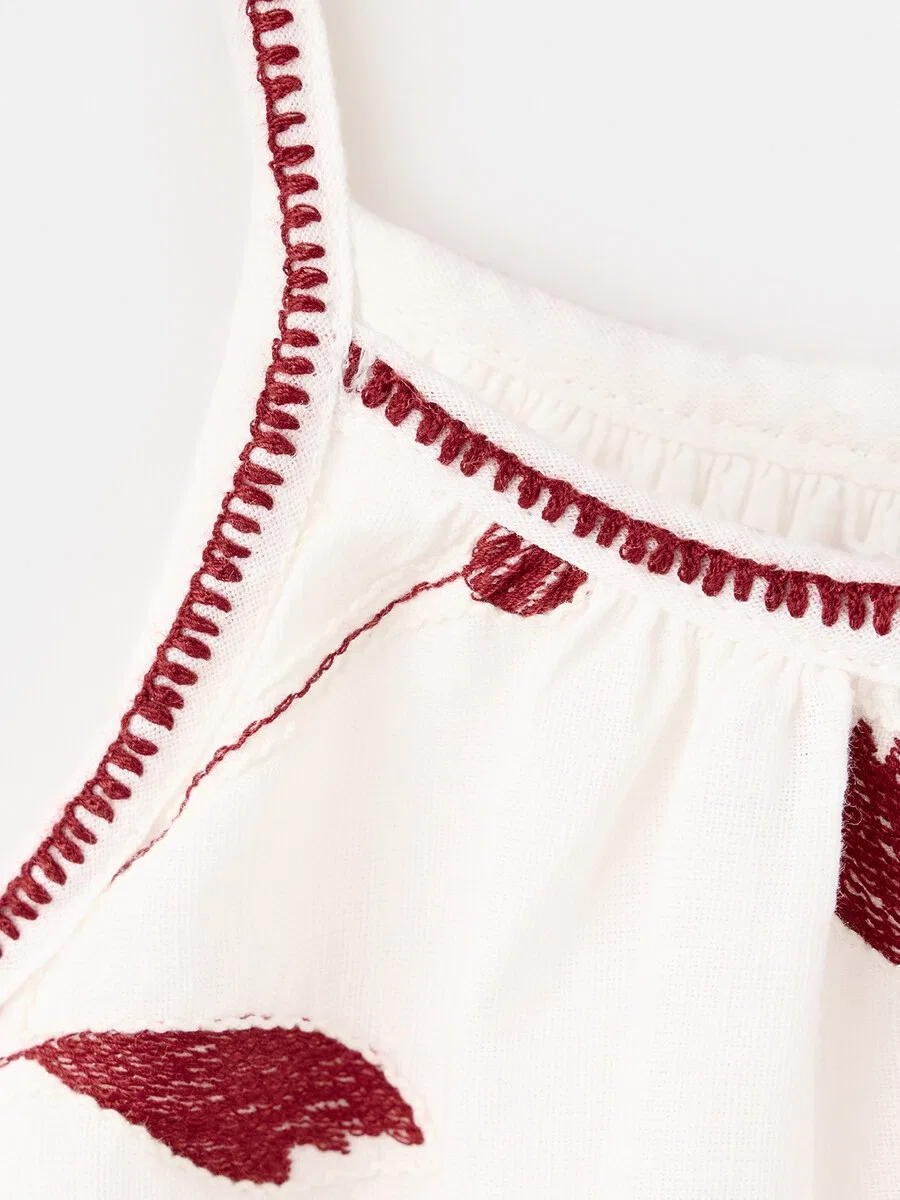 Детское платье MANGO KIDS 'PERSE' цвета экрю — фото 3