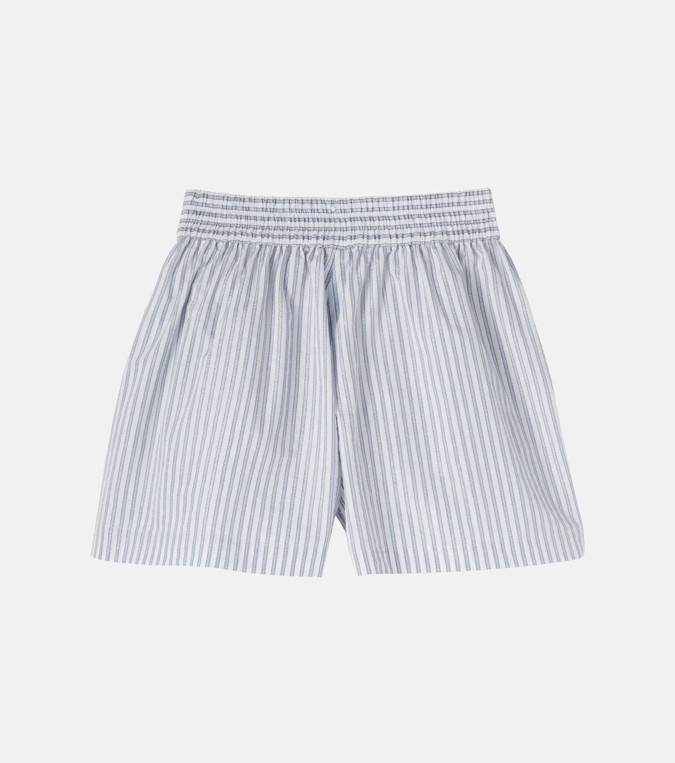 Шорты хлопковые Brunello Cucinelli Kids, голубой — фото 3