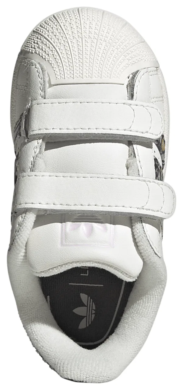 Кроссовки для мальчиков Superstar II Adidas Originals, цвет Gum/Core White/Orchid Fusion — фото 4