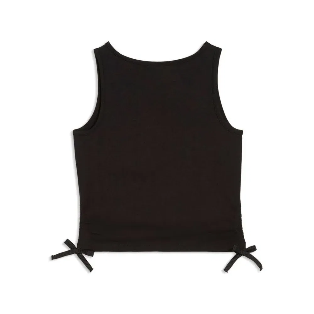 Футболка с узлом Ess Slim Knotted Tank G Puma, черный — фото 2