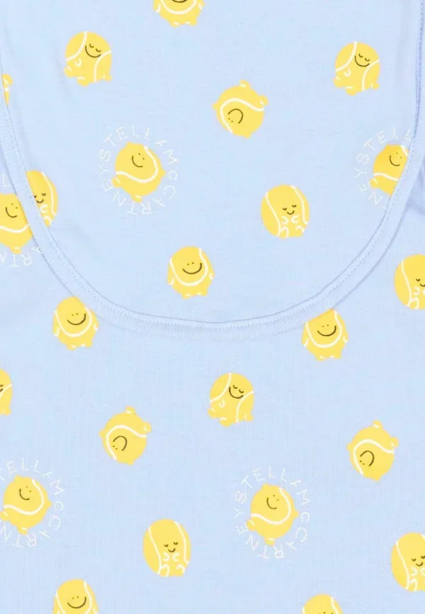 Комплект комбинезон с принтом Set Stella Mccartney Kids, light blue, светло-голубой — фото 4