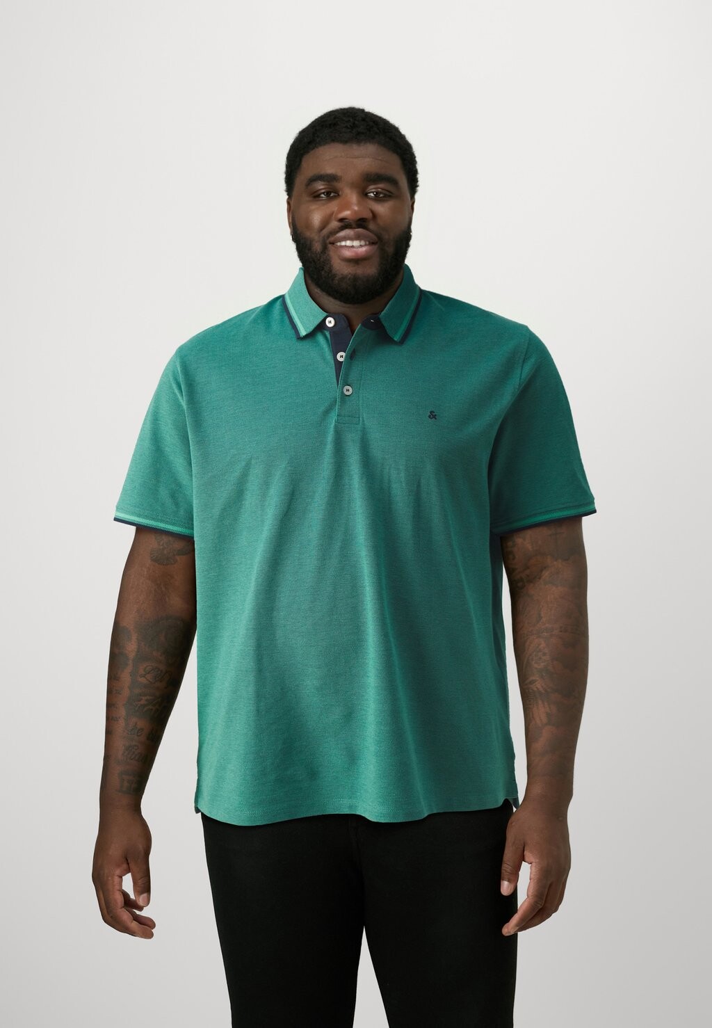 

Рубашка поло JJEPAULOS 2 PACK Jack & Jones, цвет Mottled Blue