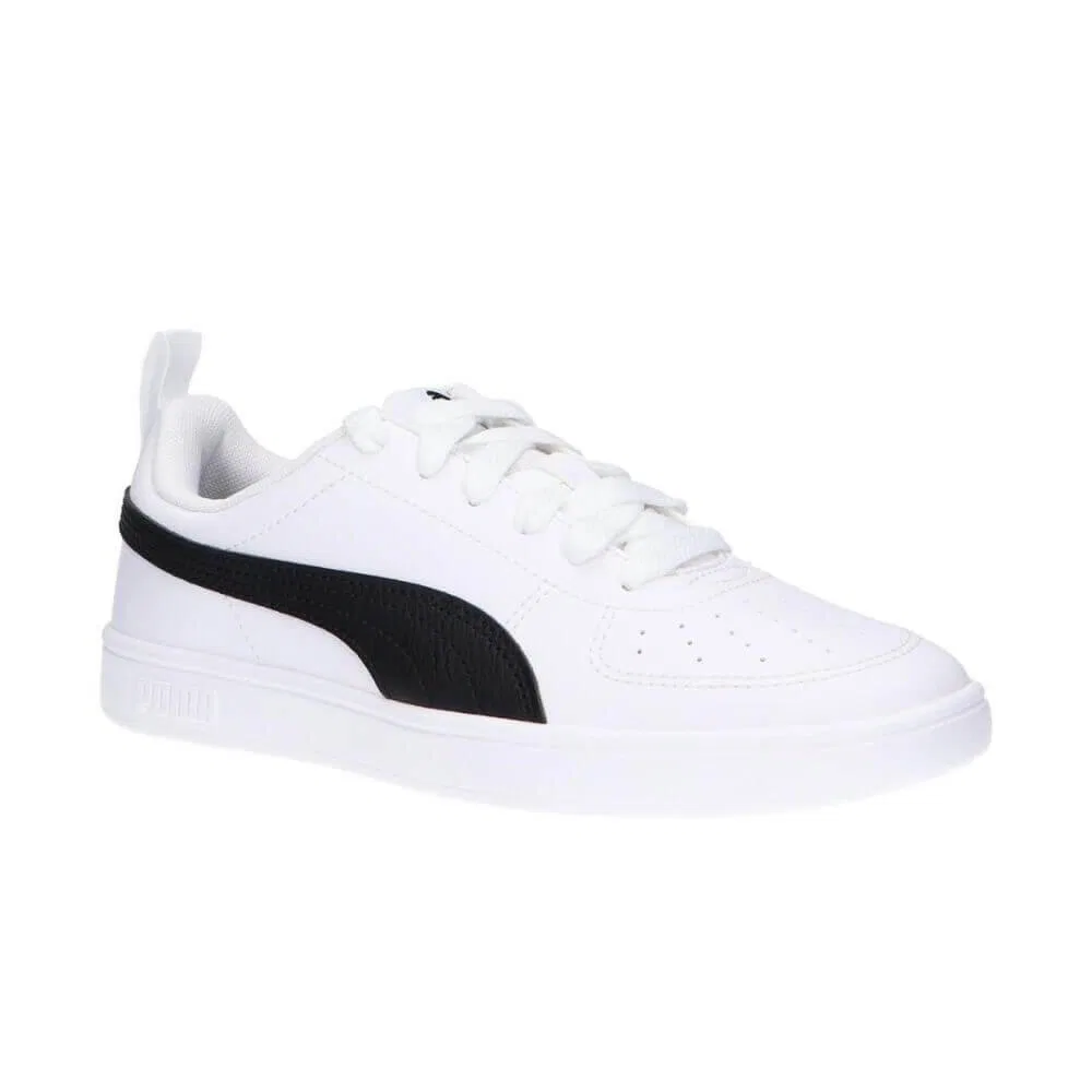 Детские кроссовки на шнуровке Puma Rickie JR, Weiss Schwarz — фото 3