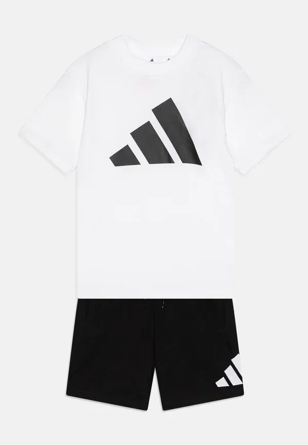 Детский комплект одежды унисекс - спортивные шорты Adidas Performance, белый/черный