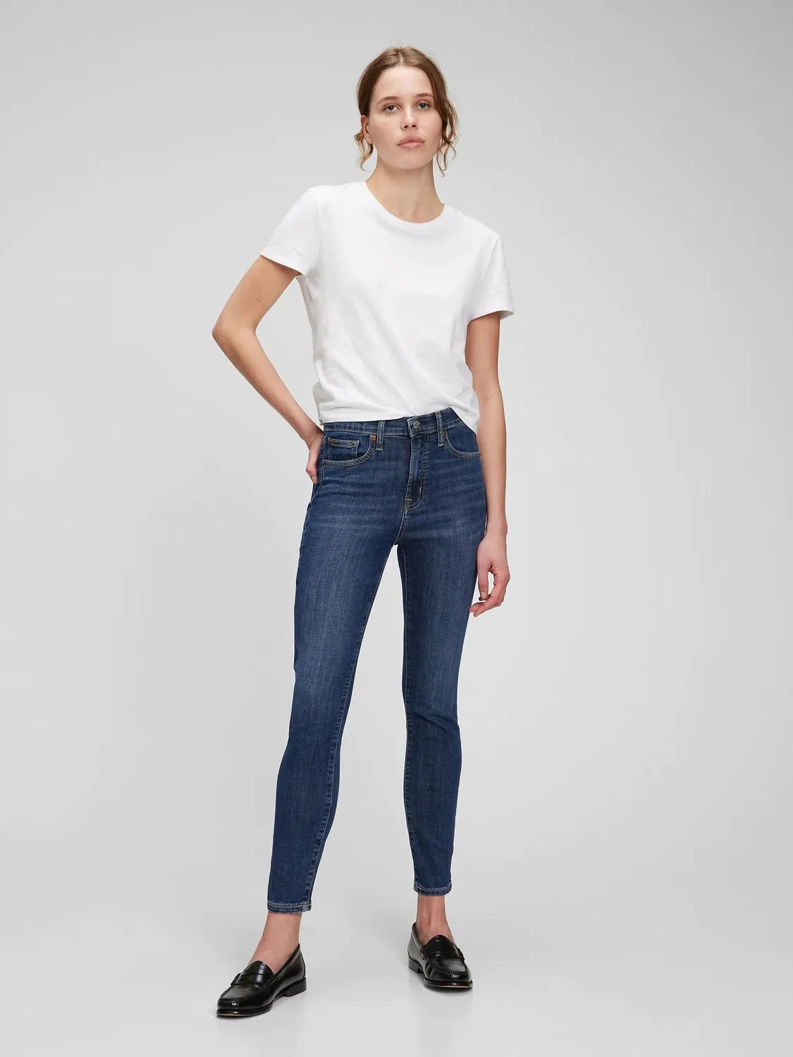 Джинсы скинни, высокая посадка, True Skinny Gap, Medium Wash — фото 3