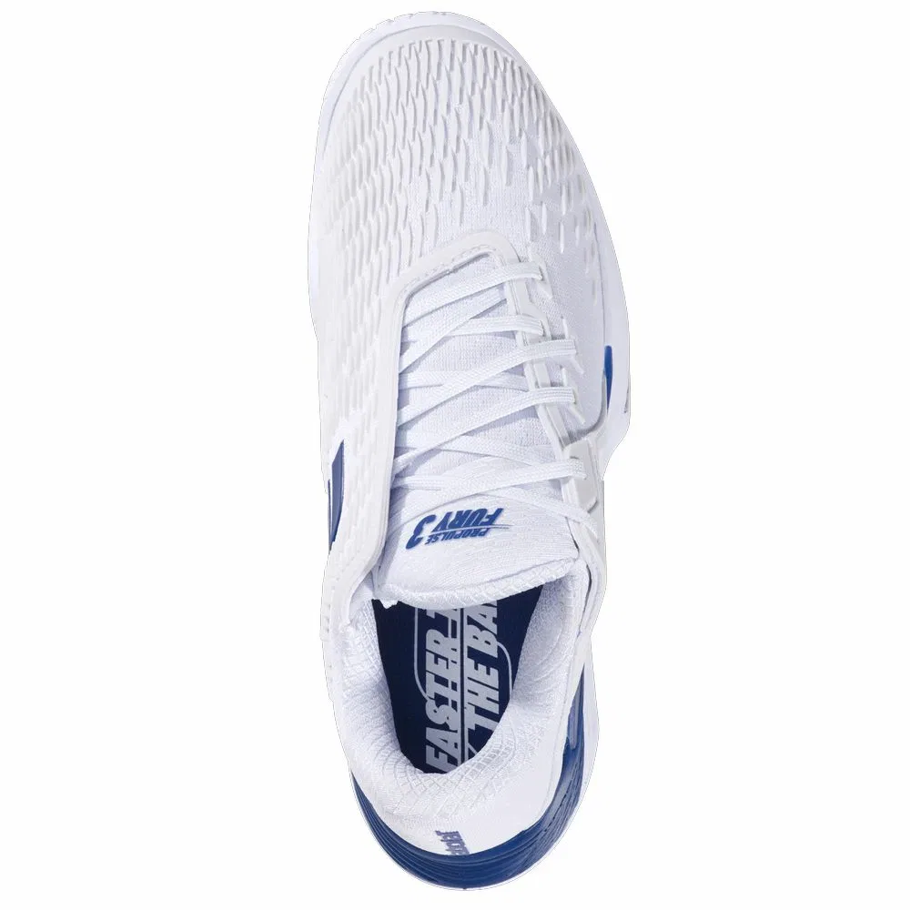 Унисекс кроссовки для тенниса «Propulse Fury 3 AC» от Babolat, Wh-Dark Blue (1069) — фото 3