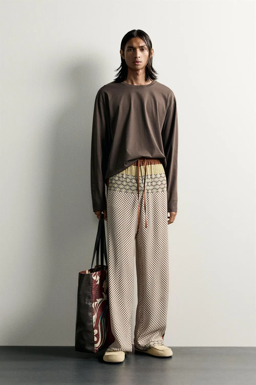 Свободные брюки с принтом, лимитированная серия. ZARA, Printed
