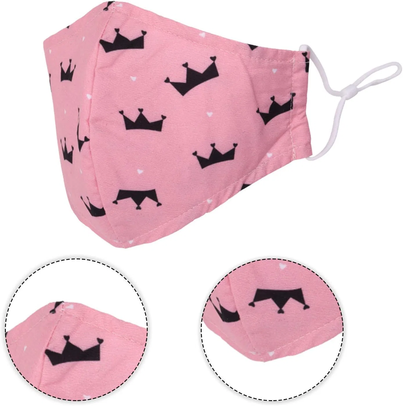 Тканевая маска для лица, 3 слоя, Trimming Shop, 1 шт, Baby Pink — фото 3