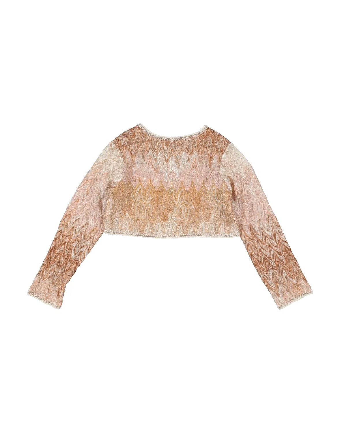 Вязаный кардиган с глубоким вырезом Missoni, золотой — фото 2