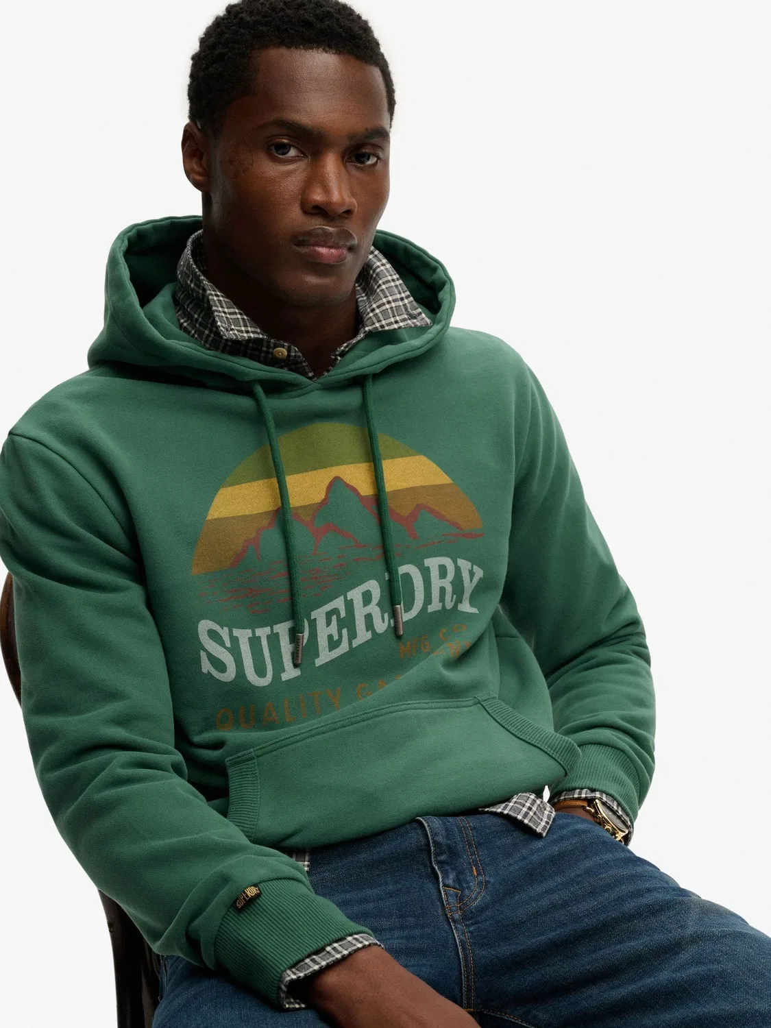 Рубашка с коротким рукавом, принт Superdry, зеленый — фото 3