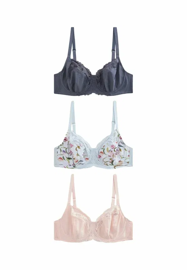 Бюстгальтер с косточками 3 Pack Next, темно-синий/розовый — фото 4