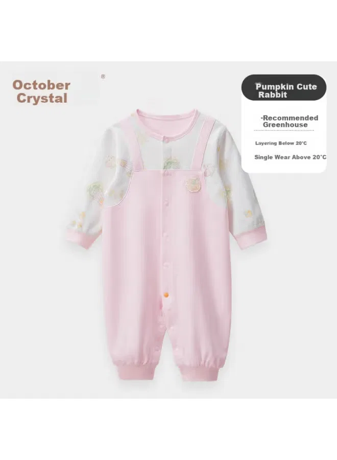 Боди-комбинезон с имитацией двух предметов прямого кроя October Crystal