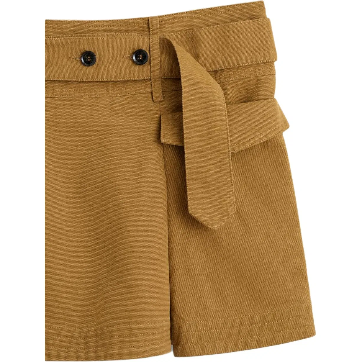 Женская юбка-шорты с принтом, ZARA, Olive Green — фото 4