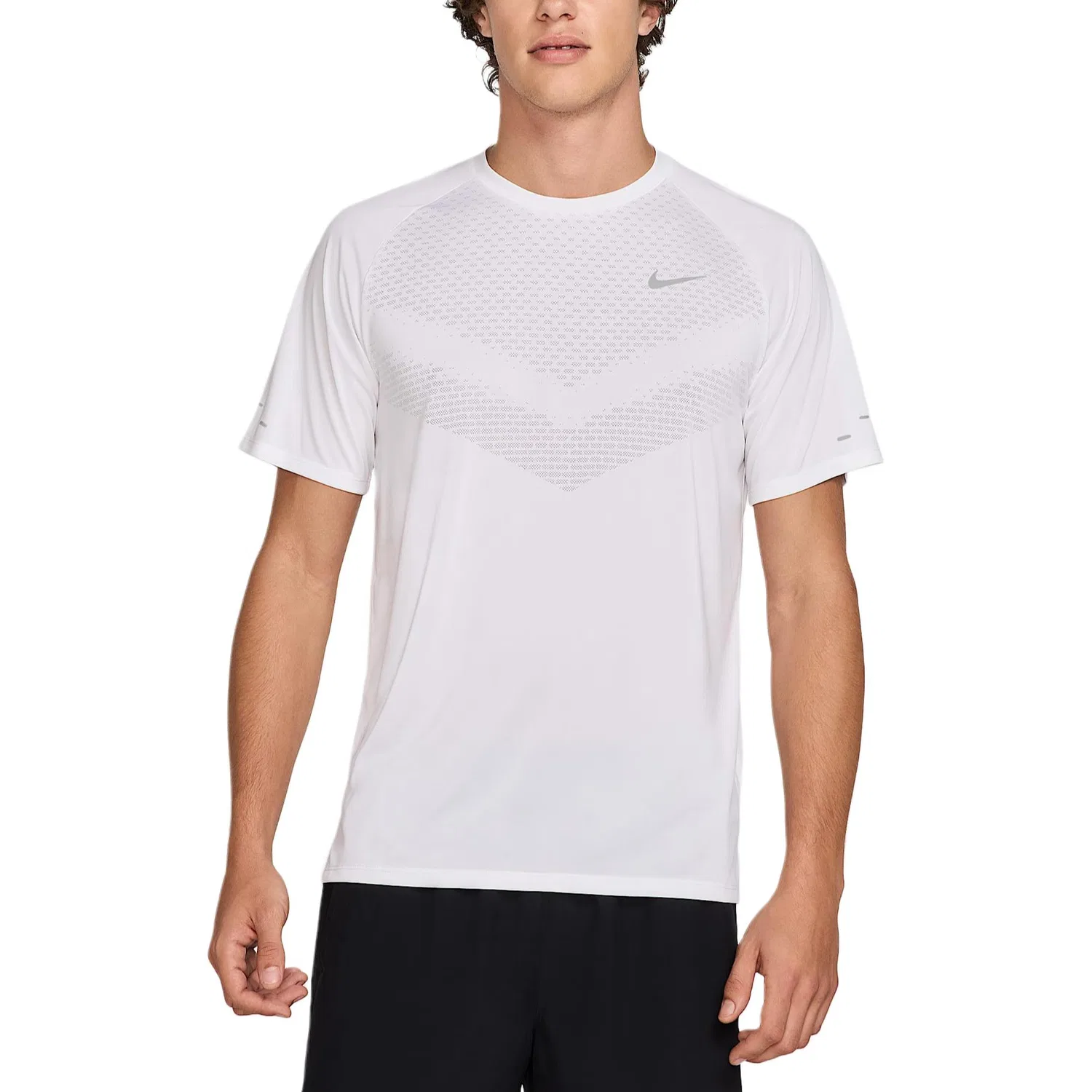 Мужская футболка с коротким рукавом Nike Stride Dri-FIT ADV, White
